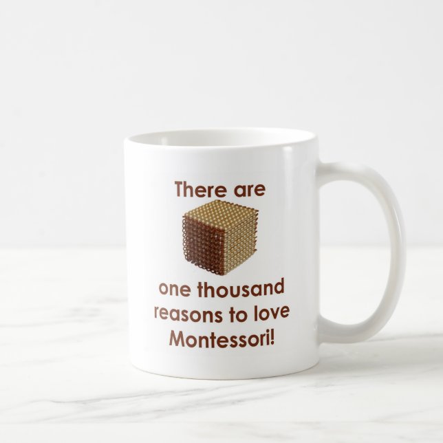 Caneca De Café Há 1000 razões amar Montessori (Direita)