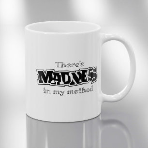 Caneca De Café Há Loucura No Meu Método - Divertido
