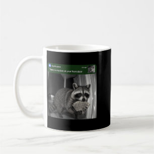 Caneca De Café Há Movimento Na Porta Da Frente Meme Engraçado Jim
