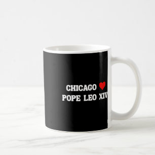 Caneca De Café Habemus Papam Election 2025 Chicago Love Heart Pop