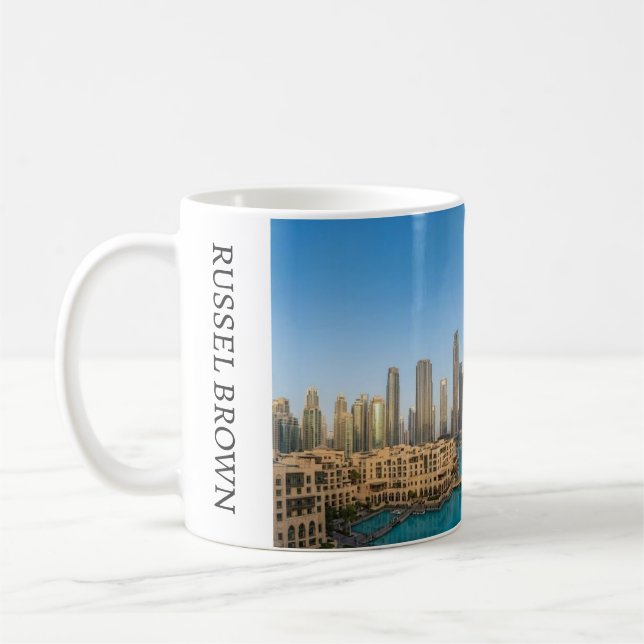 Caneca De Café Habibi Come To Dubai Travel Souvenir Personalised (Esquerda)
