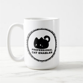 Caneca De Café Habilitador de Gatos Profissional