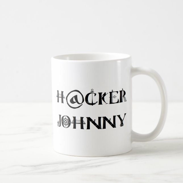 Caneca De Café hacker Johnny (Direita)