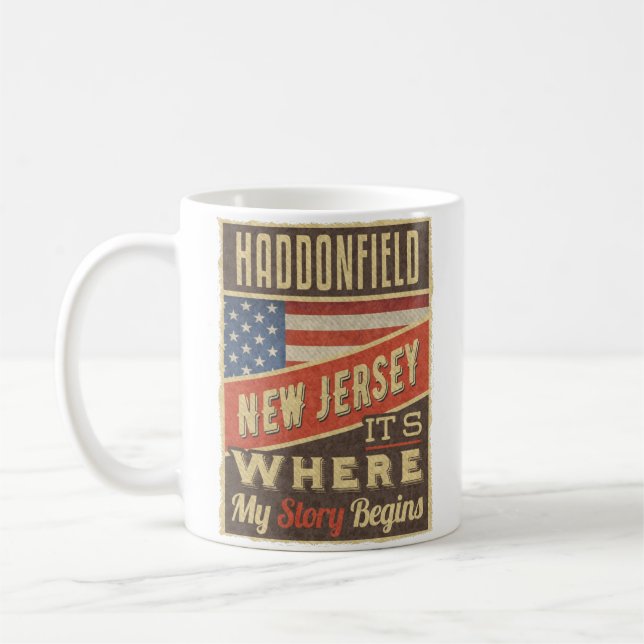 Caneca De Café Haddonfield New Jersey (Esquerda)