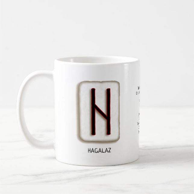 Caneca De Café Hagalaz RuneStone Mug (Esquerda)