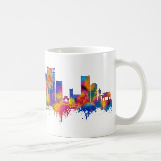 Caneca De Café Hai Phong Vietnam Skyline (Direita)