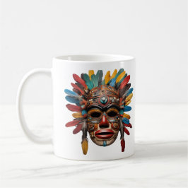 Caneca De Café Haida Kinich Ahau #102 - xamã Haida Mayan