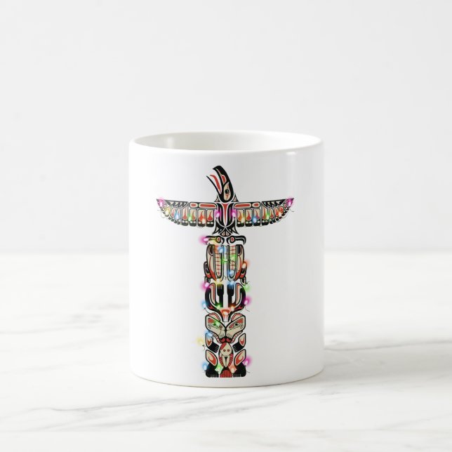 Caneca De Café Haida Thunderbird Symbolismo Haida Nativo (Centro)