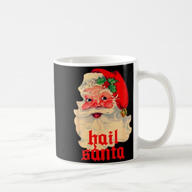 Caneca De Café Hail Santa Ugly Christmas  (Direita)