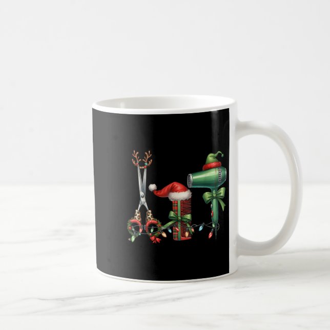 Caneca De Café Hair Stylist Christmas Hairdresser Licensed Hairas (Direita)