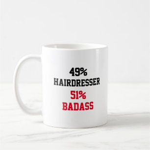 Caneca De Café Hairdresser Badass