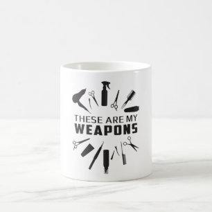 Caneca De Café Hairdresser Hair Stylist Barber Armas Engraçadas
