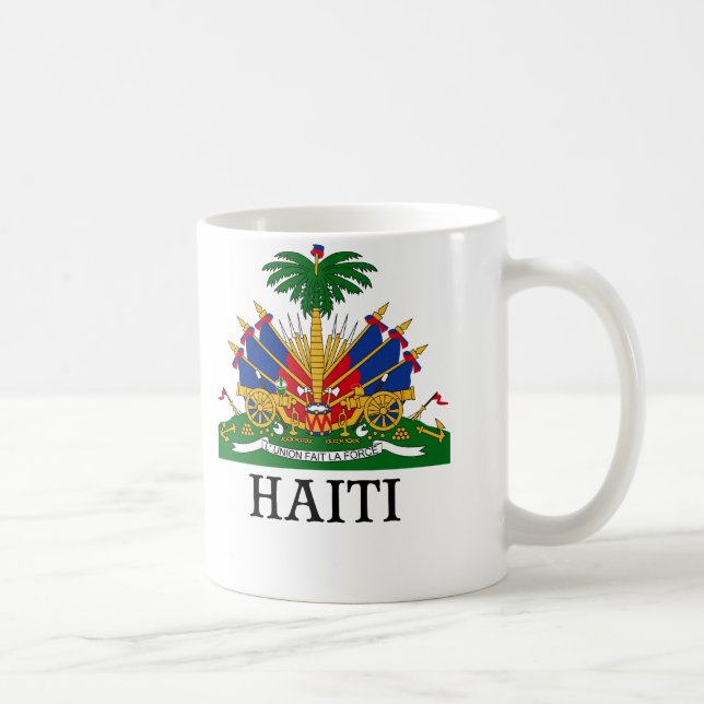 Caneca De Café HAITI - emblema/brasão/bandeira/símbolo (Direita)