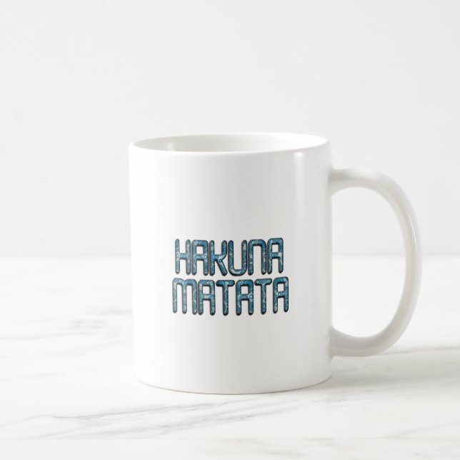 Caneca De Café Hakuna Matata 3D Art Impressão (Direita)