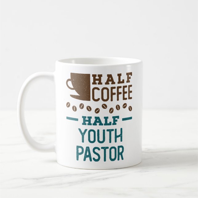 Caneca De Café Half Coffee Half Youth Pastor (Esquerda)