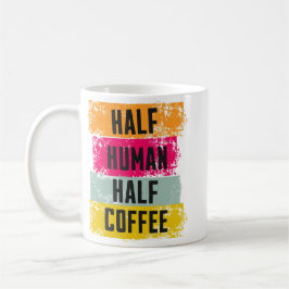 Caneca De Café Half Human Half Coffee Mug