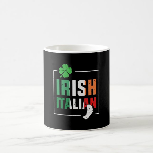 Caneca De Café Half Irish Half Irish Irish Flag (Centro)
