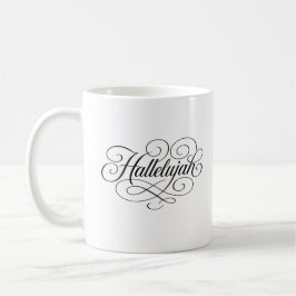 Caneca De Café Hallelujah Monogram
