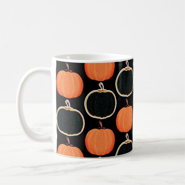 Caneca De Café Halloween/abóbora Latte Mug (Esquerda)