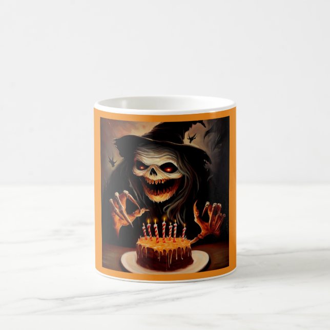 Caneca De Café Halloween - Aniversário 5 (Centro)