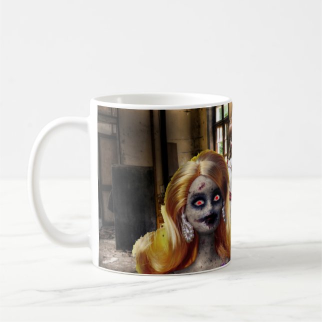 Caneca De Café Halloween assustador. (Esquerda)