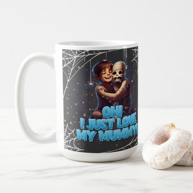 Caneca De Café Halloween assustador! 🎃 (Com Donut)