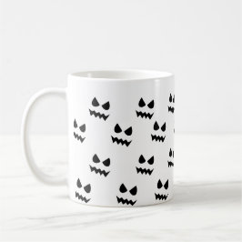 Caneca De Café Halloween Assustador Pumpkin Rosto Fantástico