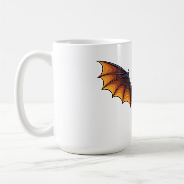 Caneca De Café Halloween bat flying (Esquerda)