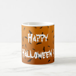 Caneca De Café Halloween Bats