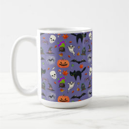 Caneca De Café Halloween Bonito E Louco