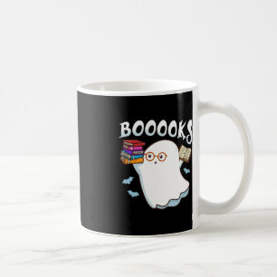 Caneca De Café Halloween Books Bibliotecário Leitor de Professore