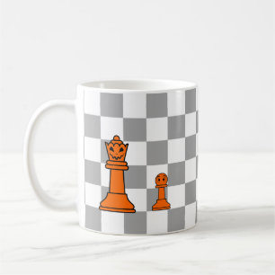 Caneca De Café Halloween Chess King e Pawn