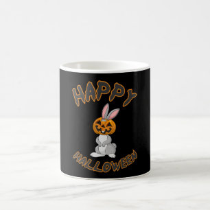 Caneca De Café Halloween Coelho Coelho Pumpkin Horror Presente Id
