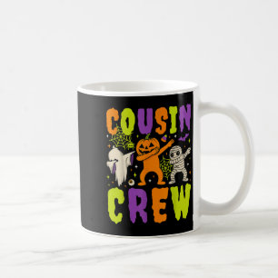 Caneca De Café Halloween Cousin Crew 2025 Kid Matching Spooky