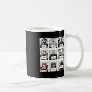 Caneca De Café Halloween Creepy Legends Killer Mugshots Horror Fa