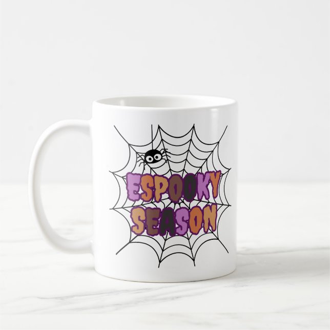 Caneca De Café Halloween da Diversão de Éason Espooky (Esquerda)