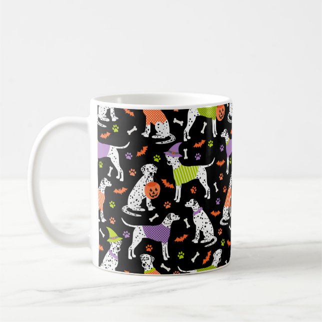 Caneca De Café Halloween Dalmaciano (Esquerda)