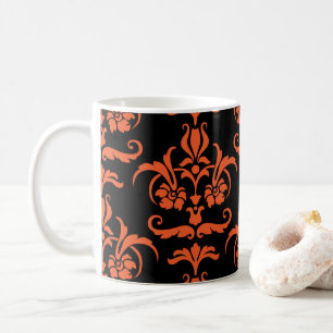 Caneca De Café Halloween Damask 01 Coffee Mug