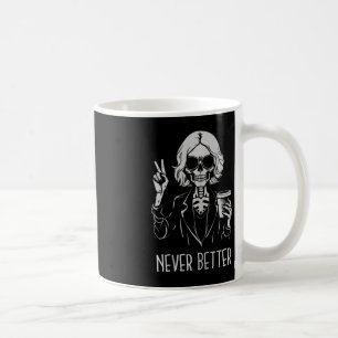 Caneca De Café Halloween de café da Copa do Bebendo sem melhor es