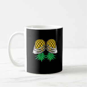 Caneca De Café Halloween De Cima Para Baixo Pineapple Swinger Ske