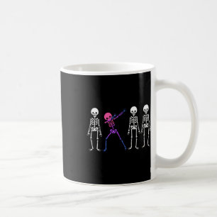 Caneca De Café Halloween De Orgulho Bi Sutil De Esqueleto Biológi