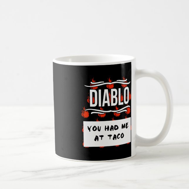 Caneca De Café Halloween DIABLO SAUCE Halloween, SAUCE (Direita)