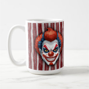 Caneca De Café Halloween do Carnaval de Palhaço Assustador