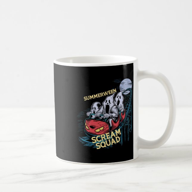 Caneca De Café Halloween do Rollercoaster do Gritar Summerdal (Direita)