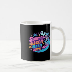Caneca De Café Halloween do Skeleton Beach Party Sh 2025