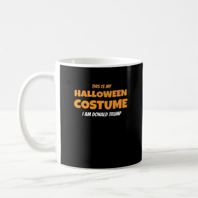 Caneca De Café Halloween Donald Costume Trumpkin Ideas Classic (Esquerda)