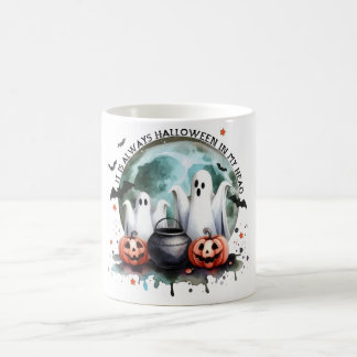 Caneca De Café HALLOWEEN É sempre Halloween na minha cabeça