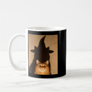 Caneca De Café Halloween Engraçado Gato Preto Bruxa Meme Vintage