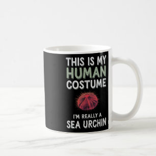 Caneca De Café Halloween Esta é a minha fantasia humana. Sou mesm