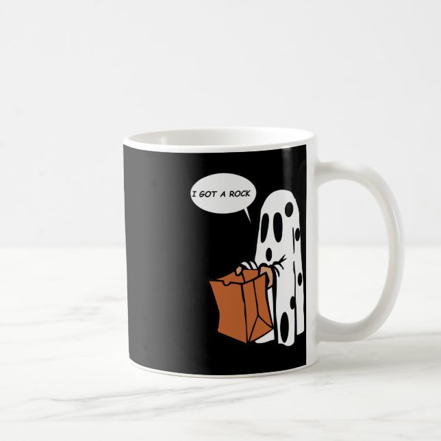 Caneca De Café Halloween Eu Tenho Um Fantasma De Rock (Direita)